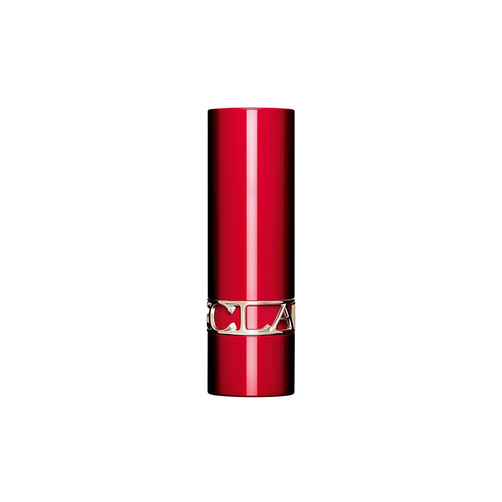 Packshot t&auml;ytett&auml;v&auml;st&auml; kotelosta Joli Rouge huulipunalle Clarinsilta, joka korostaa sen kest&auml;v&auml;&auml; ja eleganttia suunnittelua.	