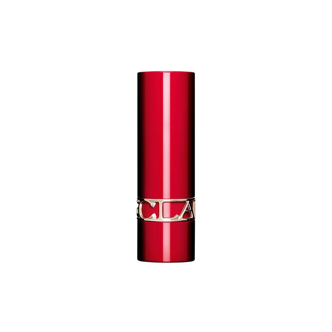 Packshot t&auml;ytett&auml;v&auml;st&auml; kotelosta Joli Rouge huulipunalle Clarinsilta, joka korostaa sen kest&auml;v&auml;&auml; ja eleganttia suunnittelua.	