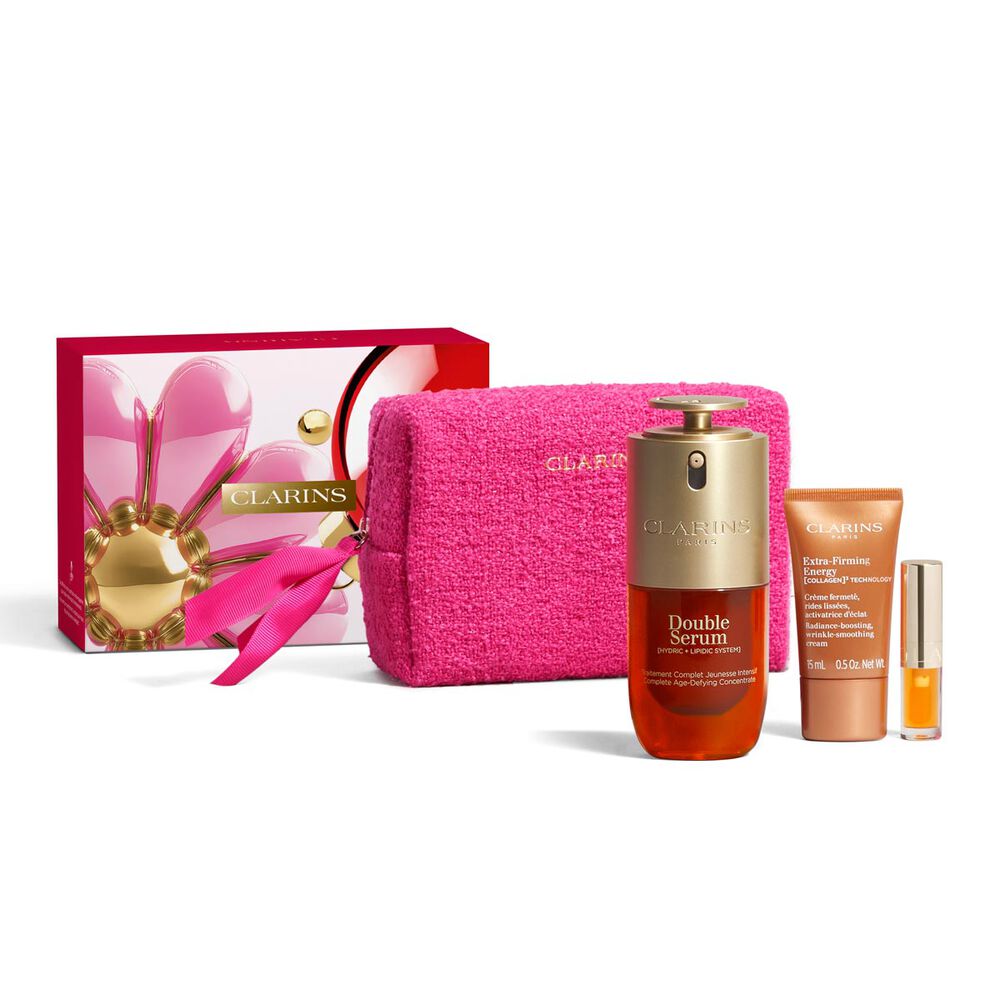 Age-Control-ihonhoitosetti - Clarins Double Serum &amp; Extra-Firming Energy