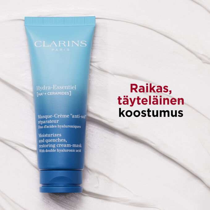 Hydra Essentiel Mask raikkaalla ja t&auml;ytel&auml;isell&auml; koostumuksella.