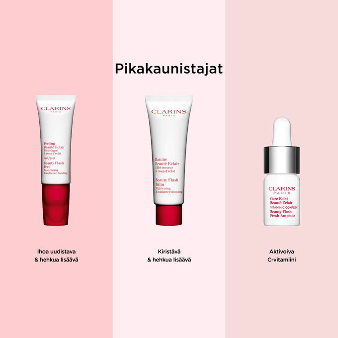 Clarinsin ihoa hoitavat tuotteet kasvoille, r&auml;&auml;t&auml;l&ouml;ity ravitsemaan, napakoittamaan ihoa ja antamaan lis&auml;energiaa, sopii kaikille.