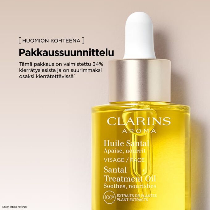 T&auml;m&auml; kosteuttava kasvo&ouml;ljy kuivalle iholle tulee pakkauksessa, joka on valmistettu kierr&auml;tyslasista ja tukee kest&auml;v&auml;&auml; kauneutta.